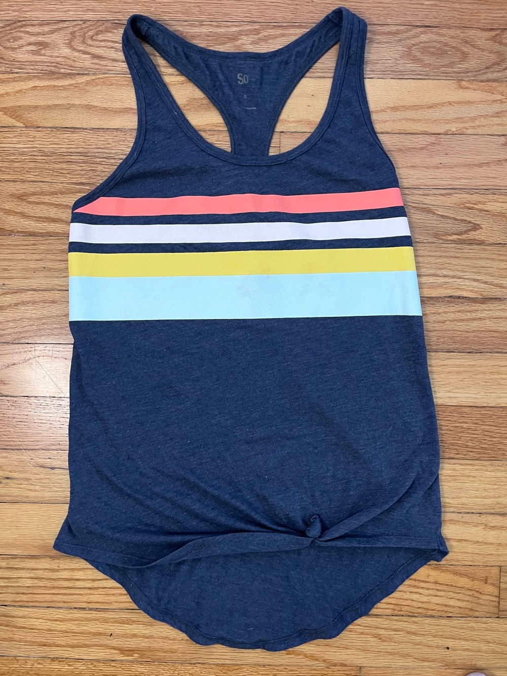 SO Deep Indigo Racerback Crop Tank
